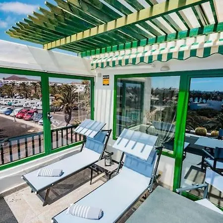 House Of The Horizon Playa Cucharas Vv Penthouse With Sea & Pool View Aircon * Costa Teguise