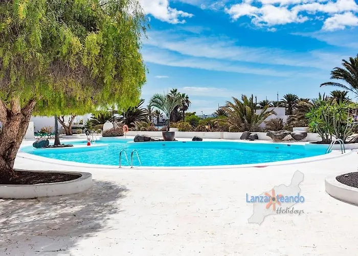 House Of The Horizon Playa Cucharas Vv Penthouse With Sea & Pool View Aircon * Costa Teguise