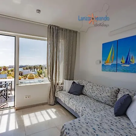 Apartamento House Of The Horizon Playa Cucharas Vv Penthouse With Sea & Pool View Aircon Costa Teguise