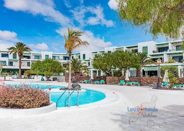 House Of The Horizon Playa Cucharas Vv Penthouse With Sea & Pool View Aircon * Costa Teguise